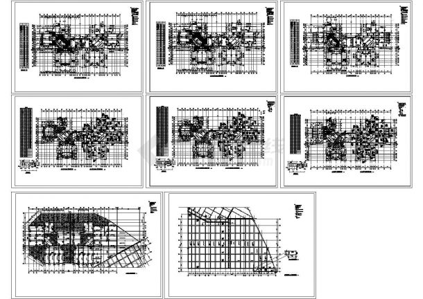 【苏州】某地小区高层住宅全套建筑结构施工cad图-图一