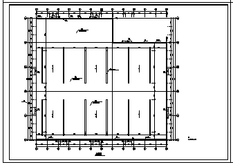 厂房设计_某单层钢结构家具厂房结构cad施工图，共十二张-图一