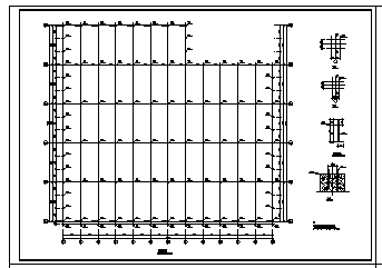厂房设计_某单层钢结构家具厂房结构cad施工图，共十二张-图二