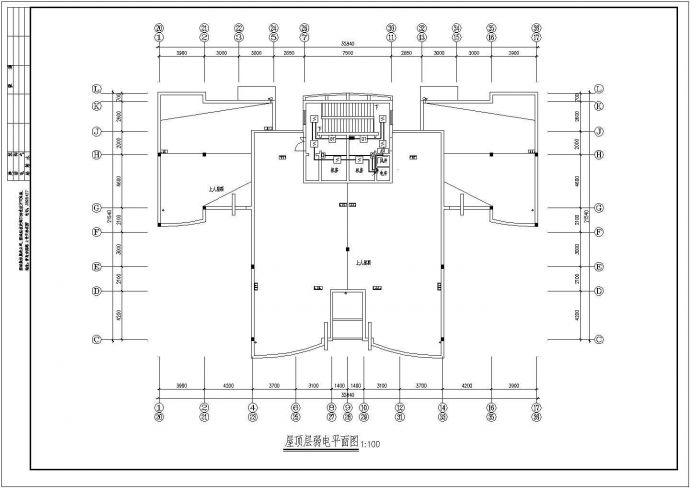某高层公寓弱电CAD设计平面图_图1