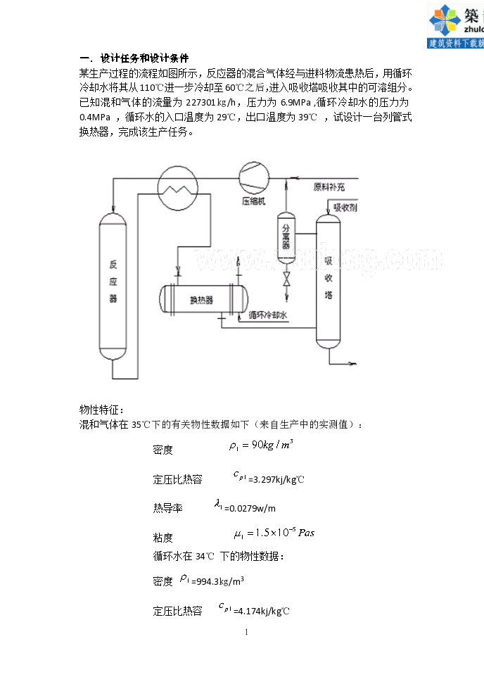 列管式换热器设计方案_图1