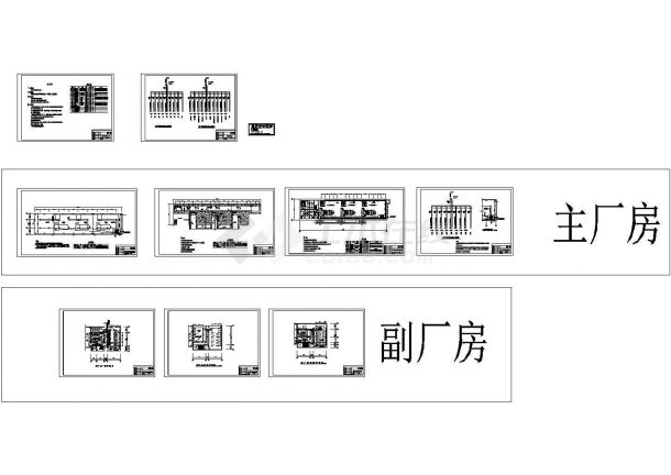 厂房设计_贵州某大型厂房照明系统设计CAD施工图-图一