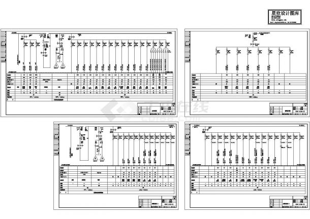武汉市某电子厂车间配电系统设计CAD施工图-图一