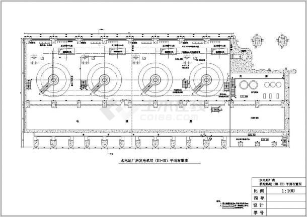 厂房设计_某大型水电站厂房cad结构设计施工图纸（甲级院设计）-图二