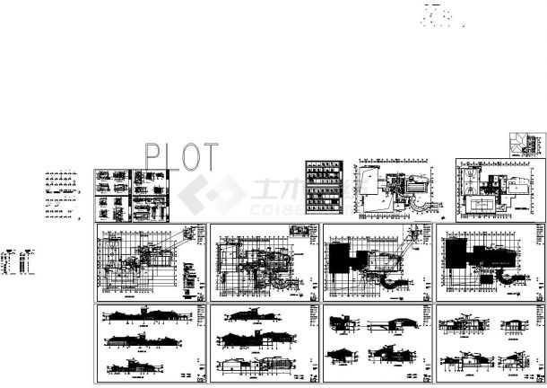 【上海】某高档私人会所建筑平面CAD设计图纸-图一