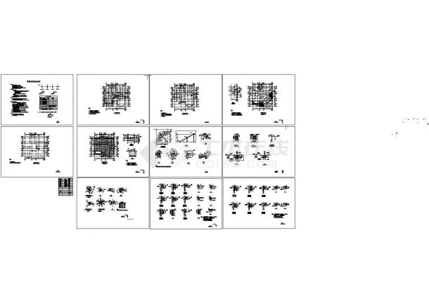 钢结构别墅设计施工图cad图纸设计-图二