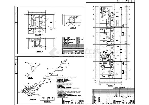 某住宅建筑人防地下室暖通设计cad施工图（含地下层平面图）-图一