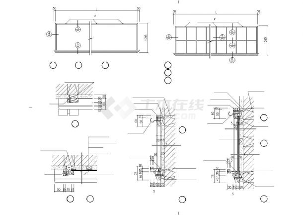 北京某实验中学新建教学楼内部讲台+黑板设计CAD图纸-图二