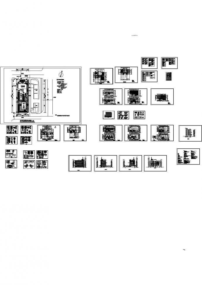 某办公综合楼施工方案设计CAD图_图1