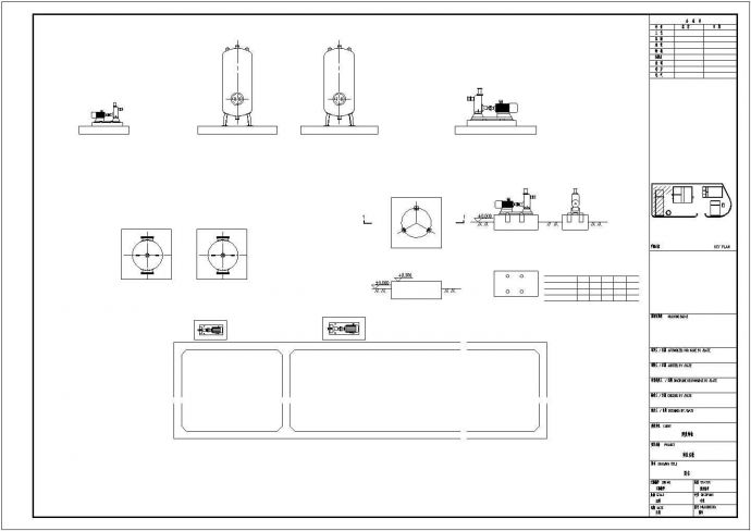 某化工洗桶废水处理站设计cad全套污水处理工艺施工图纸（含设计说明）_图1