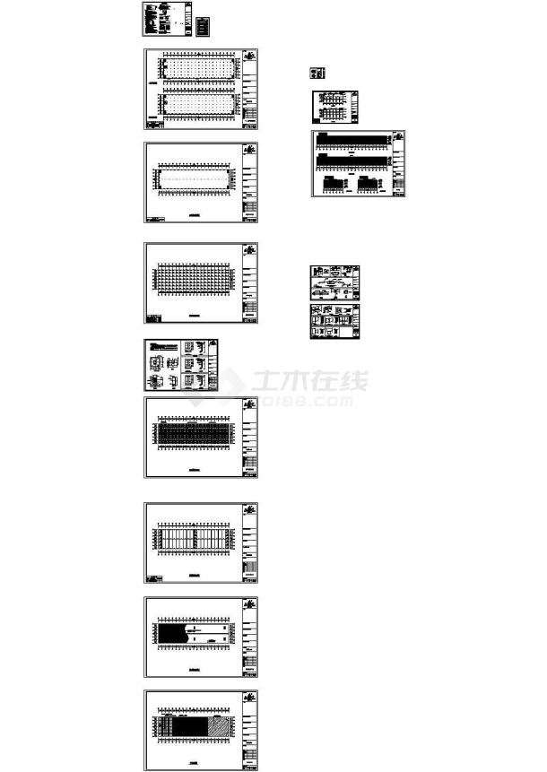 【厦门】某公司食品公司三层钢结构CAD图-图一