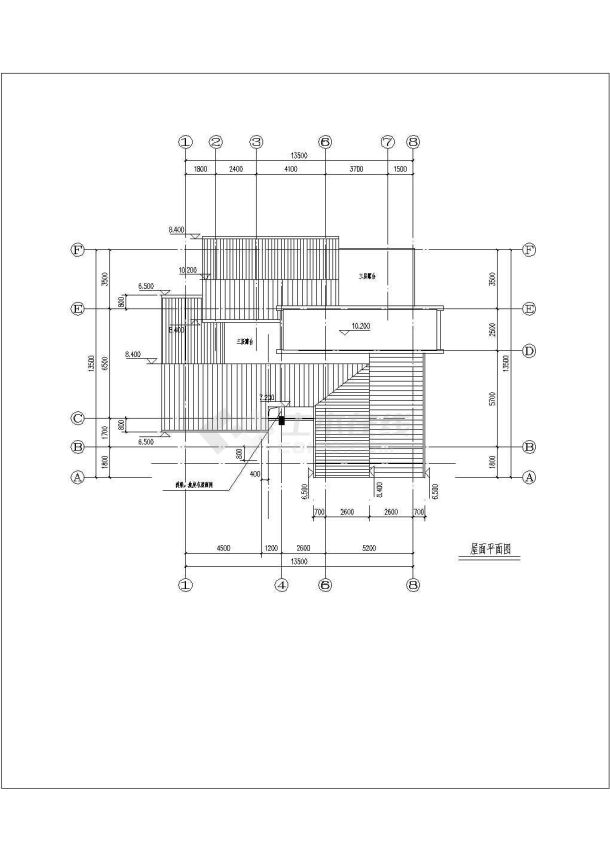 中式民族江南风格别墅建筑cad设计施工图-图一