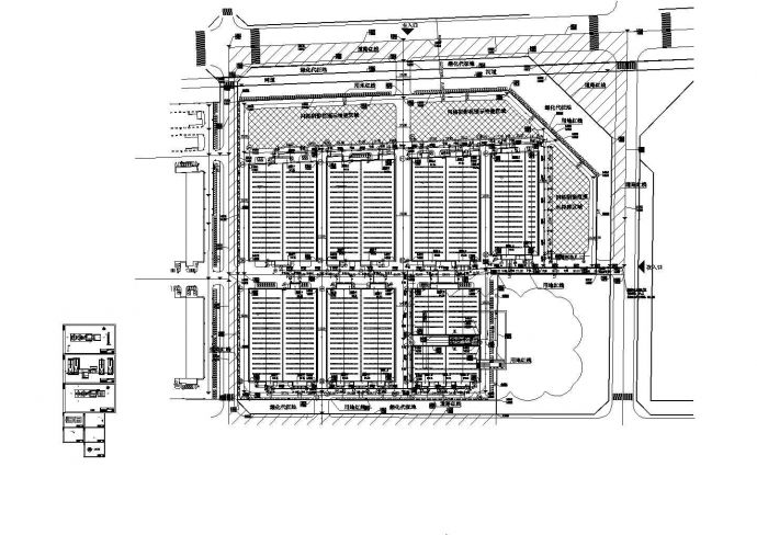 某石材城废水处理站设计cad施工工艺图（甲级院设计）_图1