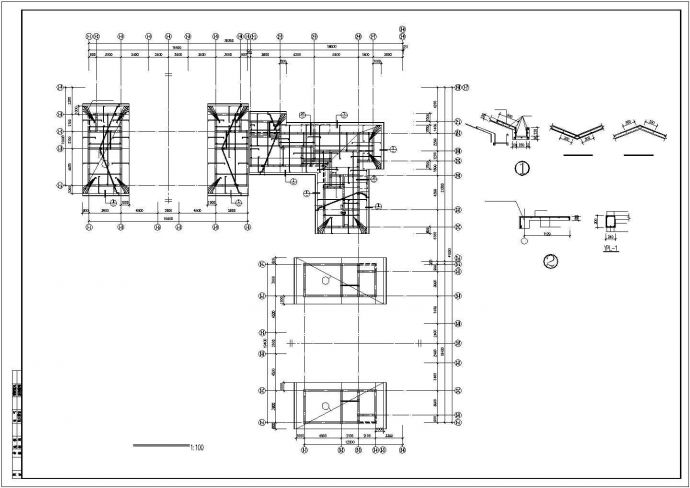 珠海市某小区6层框混结构住宅楼全套结构设计CAD图纸_图1
