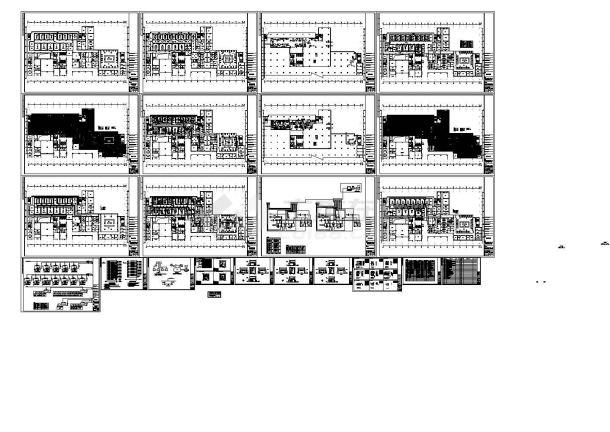 青岛手术室中央空调设计平面图-图一