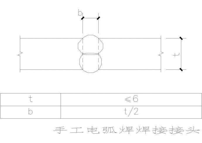某标准型号钢结构各种方式焊缝详细设计施工CAD图纸_图1