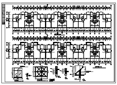 七层砖混结构单元式错层住宅楼建筑施工cad图(带效果图，共二十张)-图一