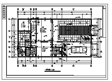 某二层仿古四合院建筑施工cad图(含三套设计，共八张)-图一