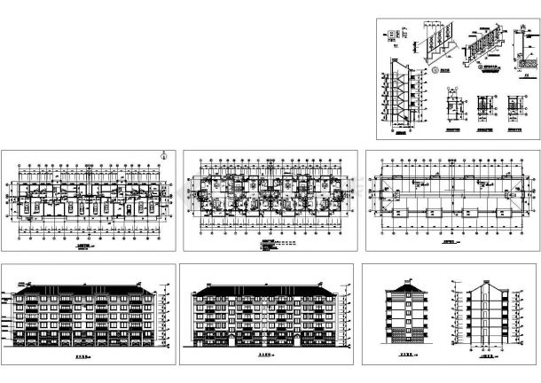 某高层住址建筑全套CAD施工设计图（含标准层平面图，设计说明）-图一