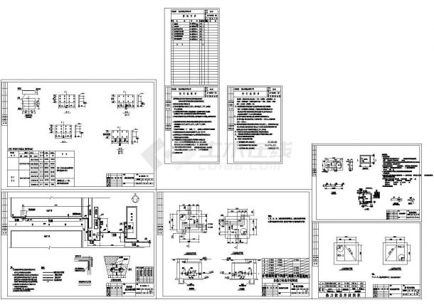 办公楼设计_某地区大型办公楼热力管网系统外线工程总布置设计施工CAD图纸-图一