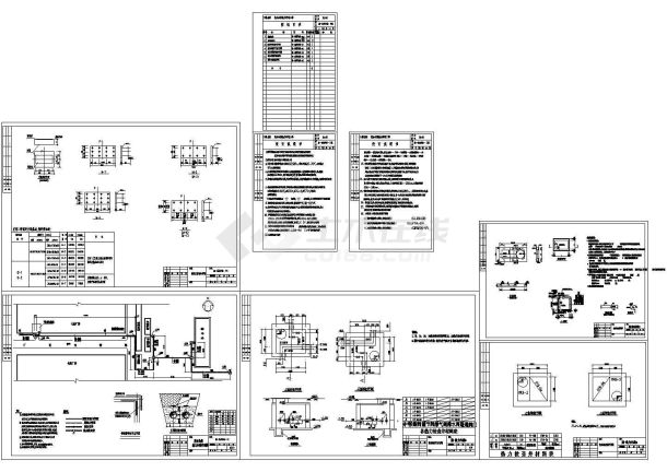 办公楼设计_某地区大型办公楼热力管网系统外线工程总布置设计施工CAD图纸-图二