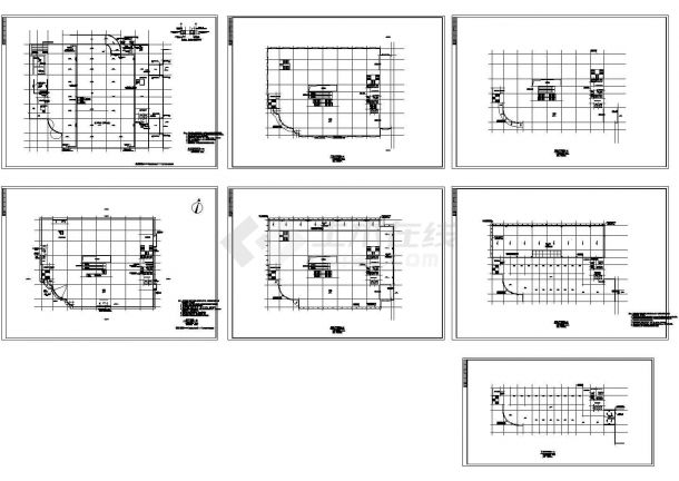抚顺市某6层购物商厦建筑设计CAD施工图-图二