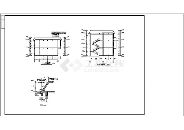 某地综合楼建筑设计cad施工图纸-图二