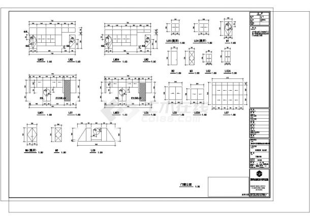 某地三层幼儿园建筑设计cad施工图纸-图二