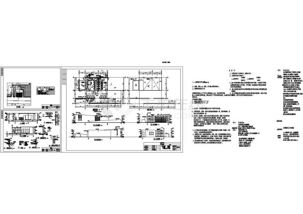 【厦门】某地现代公厕建筑设计施工CAD图纸-图一