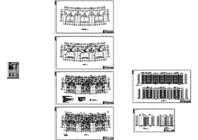某单元式五层住宅楼建筑方案扩初图_图1