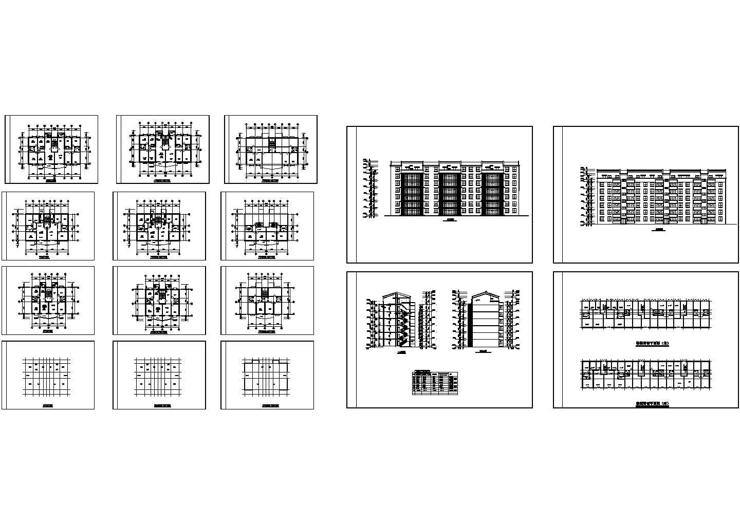 某六层教师公寓建筑方案设计图