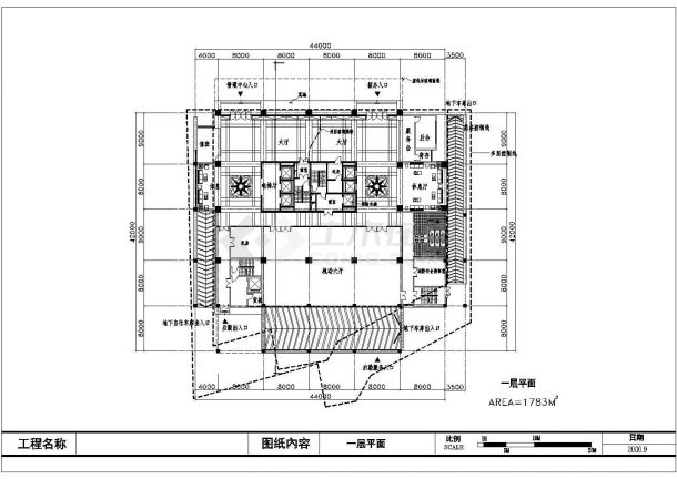某二十五层办公综合楼建筑设计施工图-图一