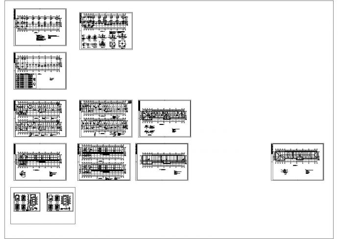 框架中学教学楼结构设计施工全套cad图纸设计_图1