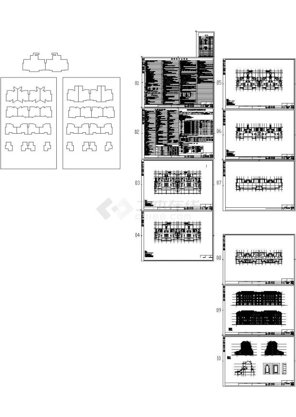 [江苏]某小区四层花园洋房建筑施工图设计-图二