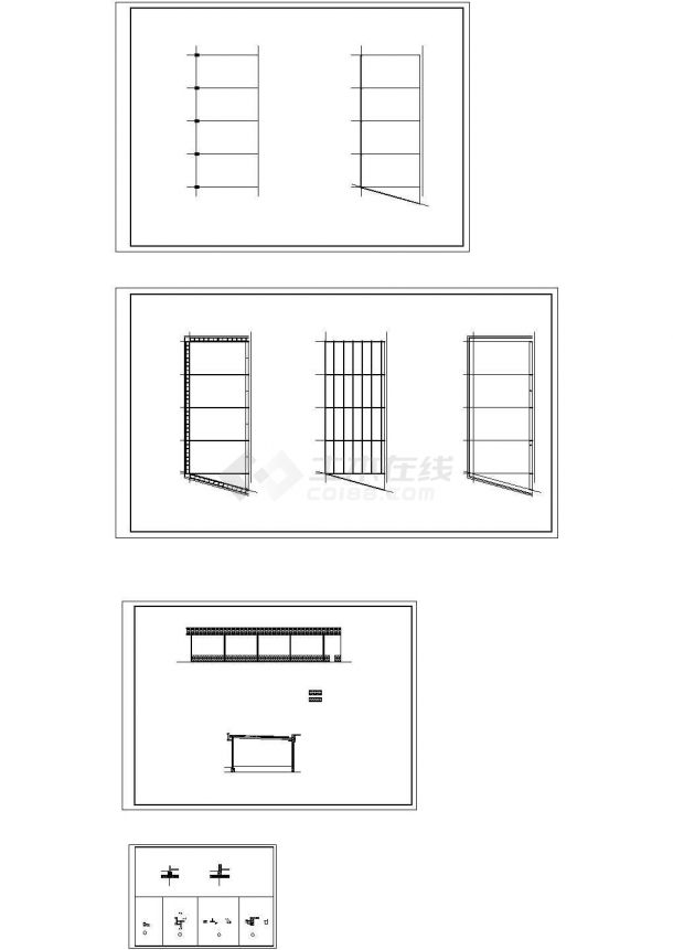  Complete set of cad drawing design for construction of small steel structure hotel - Figure 1