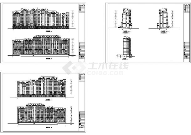 [吉林]新古典住宅区规划及单体设计方案图-图二