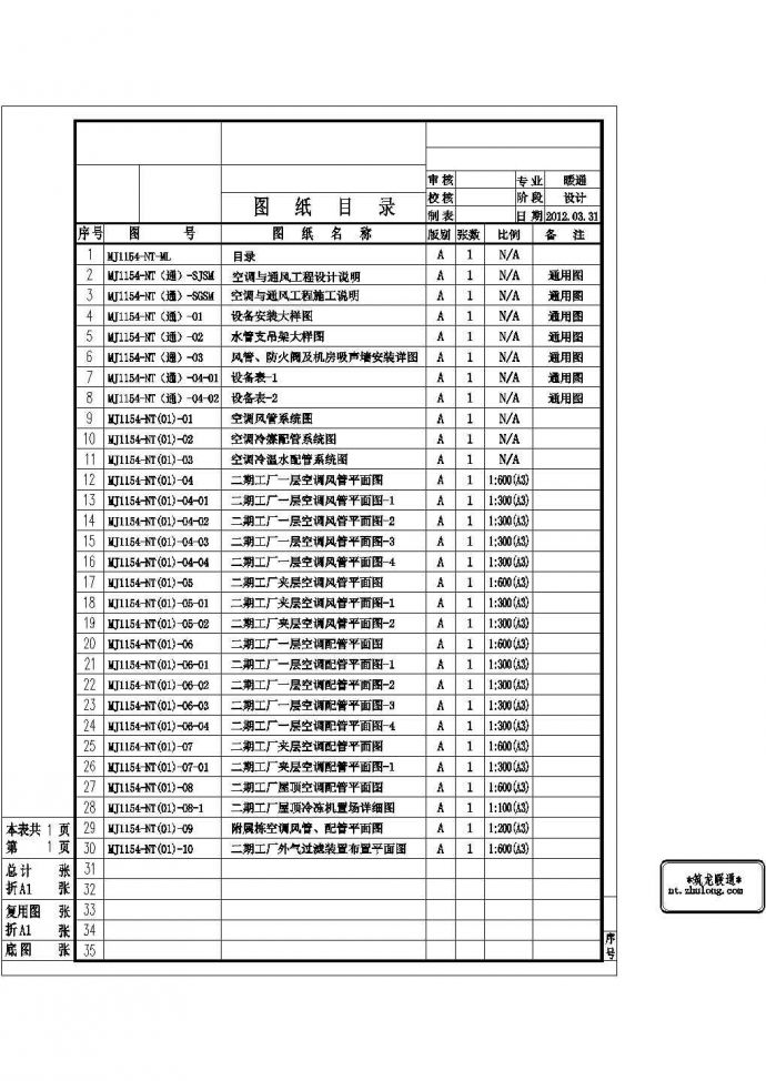[广州]工厂暖通空调设计图纸_图1