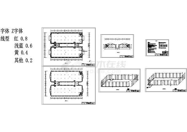 厂房设计_木器工厂厂房散热器采暖系统设计施工CAD图-图一