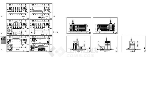 办公楼设计_通讯机房及办公楼中央空调通风系统设计施工图-图二