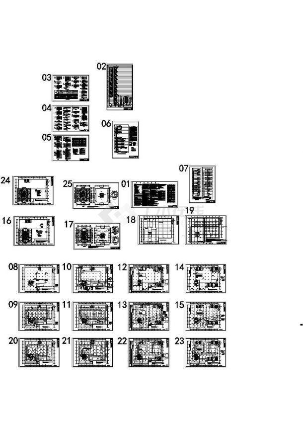 某二十八层公寓及附属商业楼配电设计cad全套电气施工图纸（含设计说明，含弱电设计）-图一