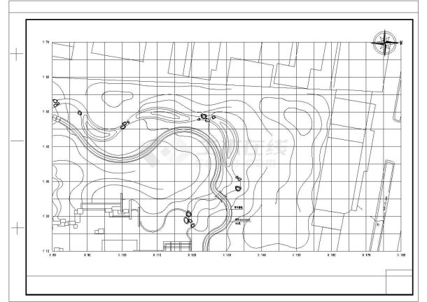 苏州某小游园全套景观施工设计cad图纸-图二