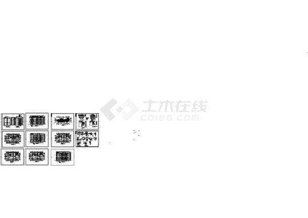 某地带跃层多层住宅楼建筑设计施工图-图一