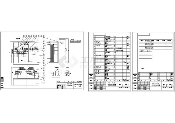 某标准新型组合变压器箱体电气设计原理CAD图纸-图一
