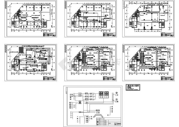 某标准新型监控系统布线电气系统设计原理CAD图纸-图一