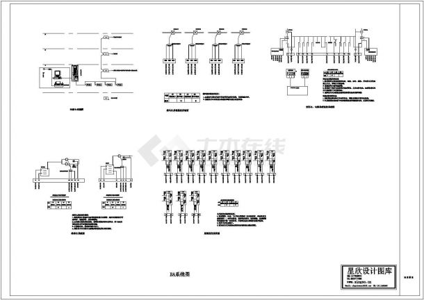 某标准新型弱电工程电气系统设计原理CAD图纸-图一