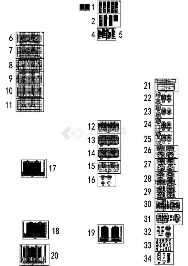 某十九层商住楼建筑设计施工图-图二