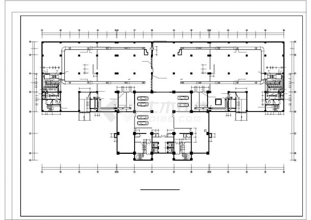 某建筑人防地下室通风排烟设计cad平面施工图（含设计说明，设备表，大样图）-图一
