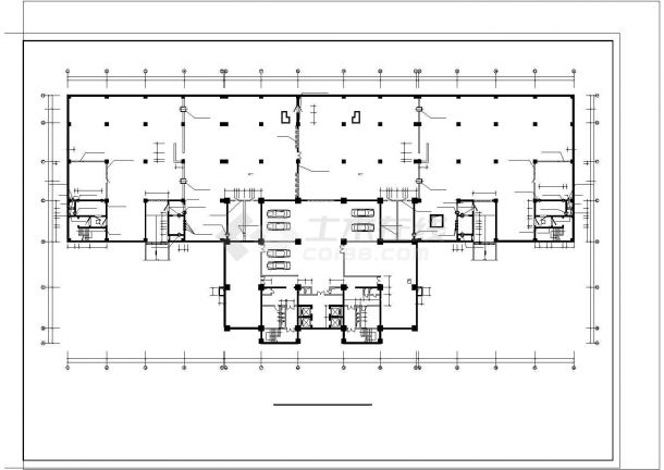 某建筑人防地下室通风排烟设计cad平面施工图（含设计说明，设备表，大样图）-图二