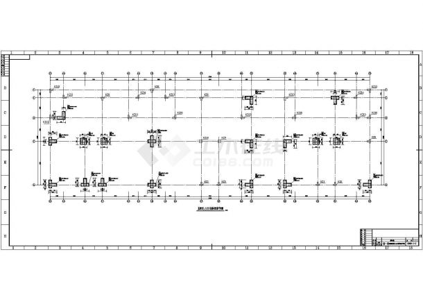 异型柱框架结构综合楼结构设计全套CAD图纸-图一