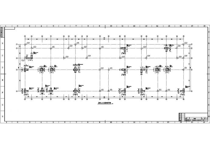 异型柱框架结构综合楼结构设计全套CAD图纸_图1
